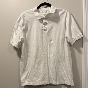 Banana Republic White Polo Shirt